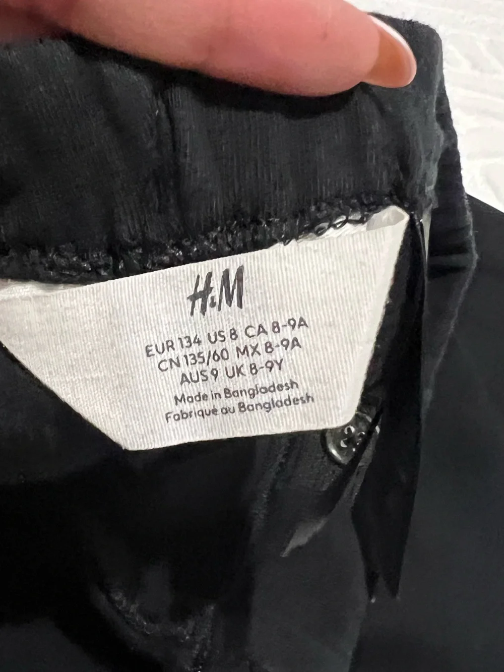 💗 H&M - Girls Classic Black Leggings